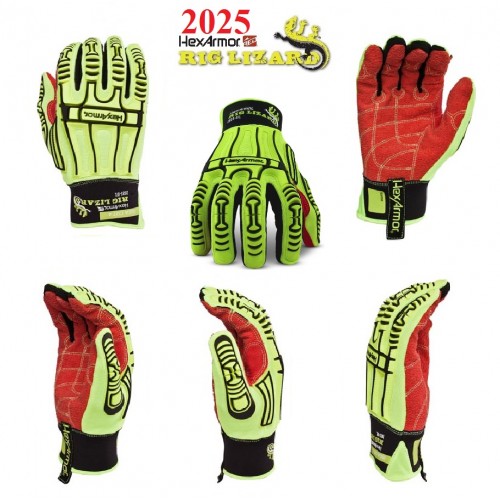 Перчатки HexArmor Rig Lizard 2025 с защитой от порезов, проколов .