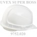 9752.020 Каска защитная UVEX Супер Босс, пластиковое оголовье, белая