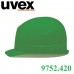 9752.420 Каска защитная UVEX Супер Босс, пластиковое оголовье, зеленая