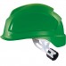 9770431 Каска защитная UVEX Феос E-S-WR, с храповиком, укороченный козырек, зелёная