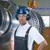 9772531 Каска защитная UVEX Феос B-S-WR, с храповиком, укороченный козырек, синяя
