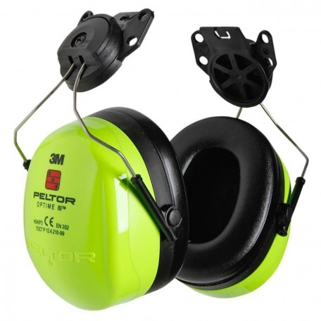 Наушники 3М™ Peltor™ Optime™ III с креплением на каску Hi-Viz